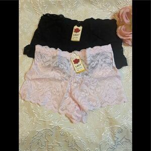 🎀Lacy women’s  Boyshorts Bikini floral pack of 2